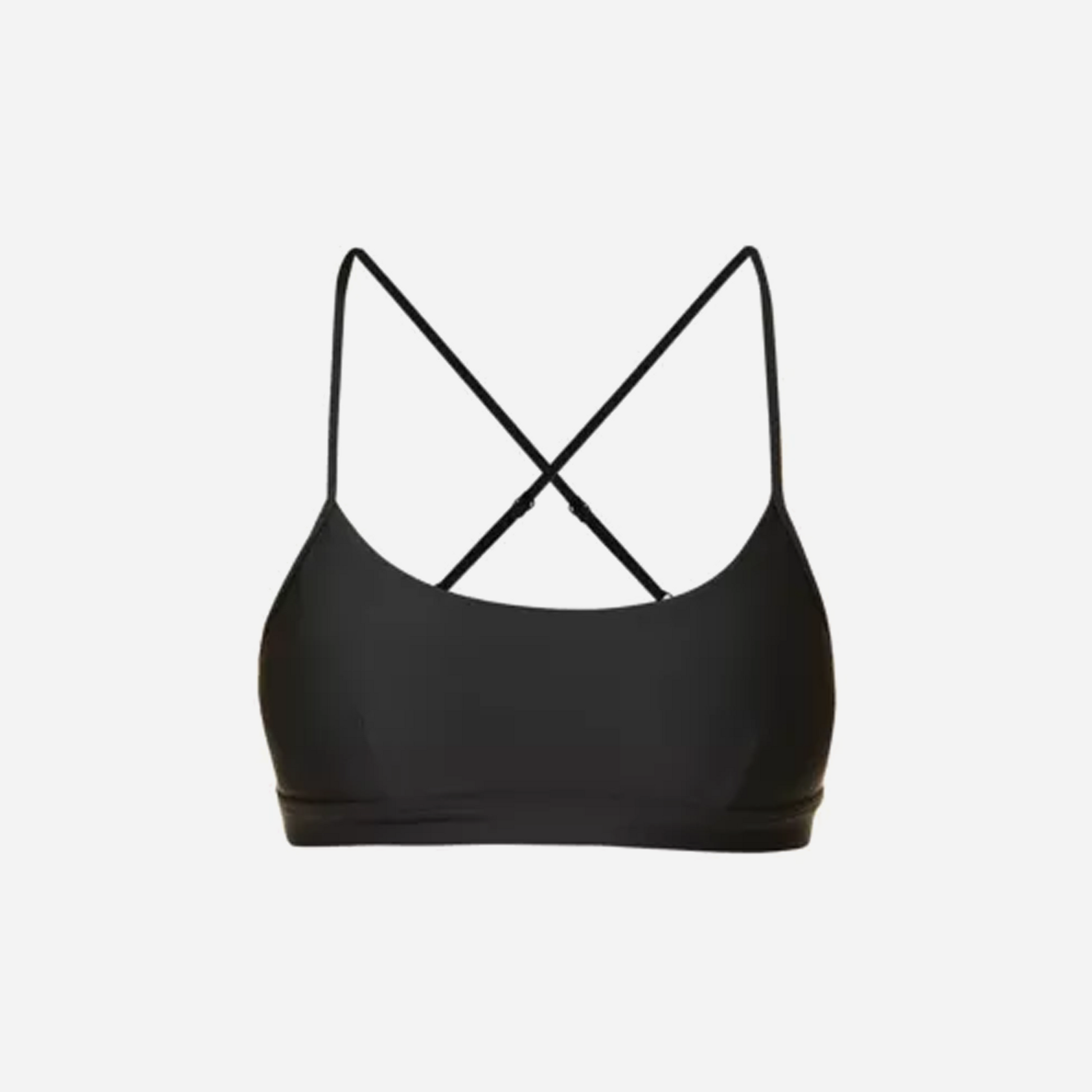 Alo Yoga Intrigue Scoop-Neck Stretch-Woven Sports Bra