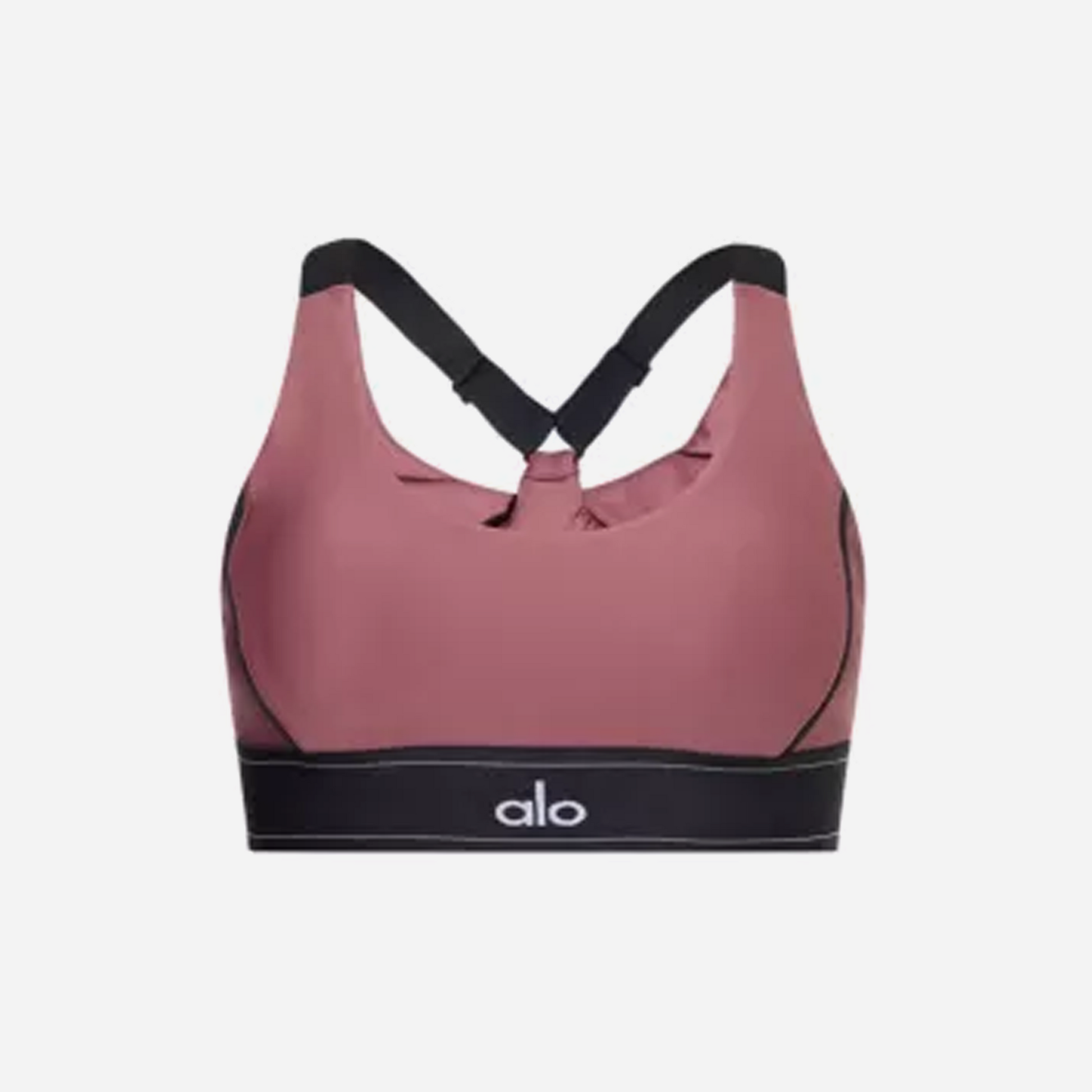 Alo Yoga Airlift Suit Up Branded-Underband Stretch-Jersey Bra