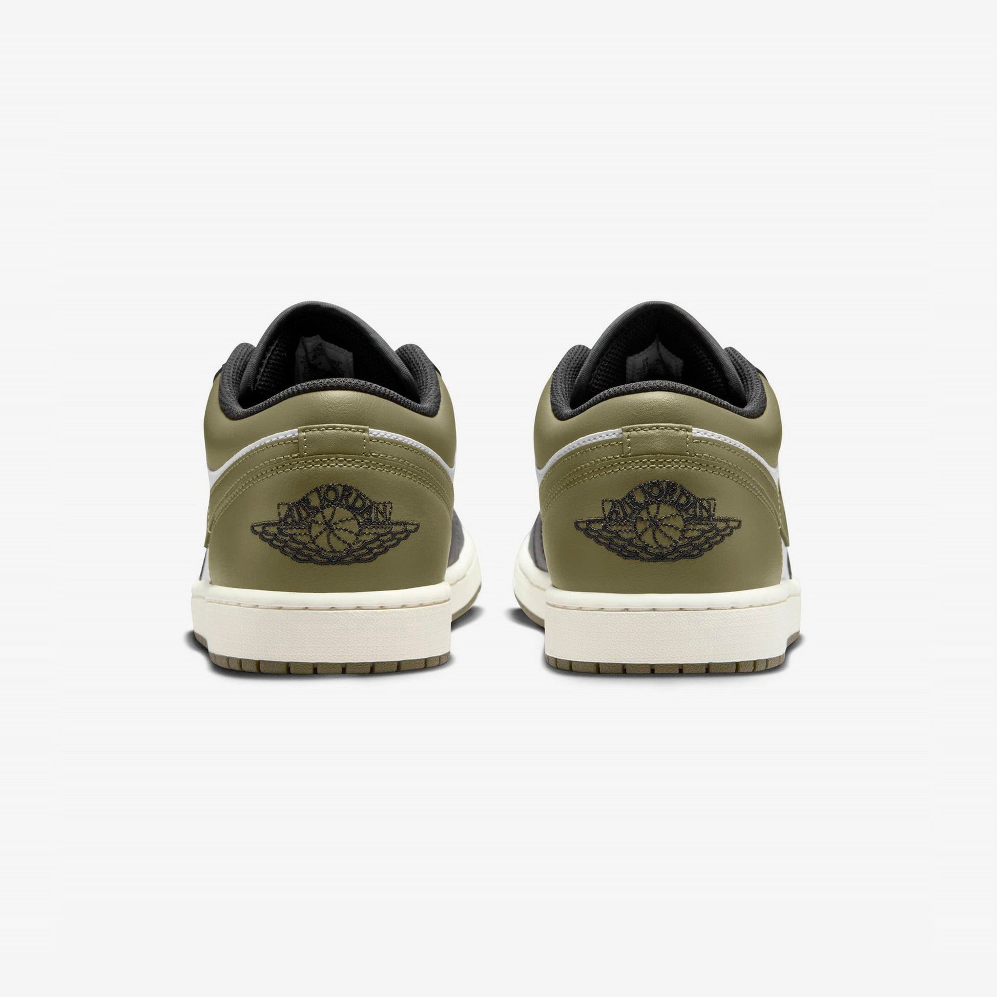 Nike Air Jordan 1 Low Black Toe Medium Olive