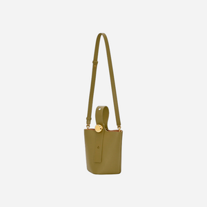 Loewe Mini Pebble Bucket Bag Olive