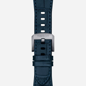 Tissot PRX Blue Dial 40mm Stainless Steel Quartz Watch with Leather Strap