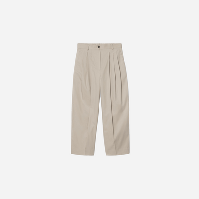 Cos Pleated Barrel-Leg Cotton Pants