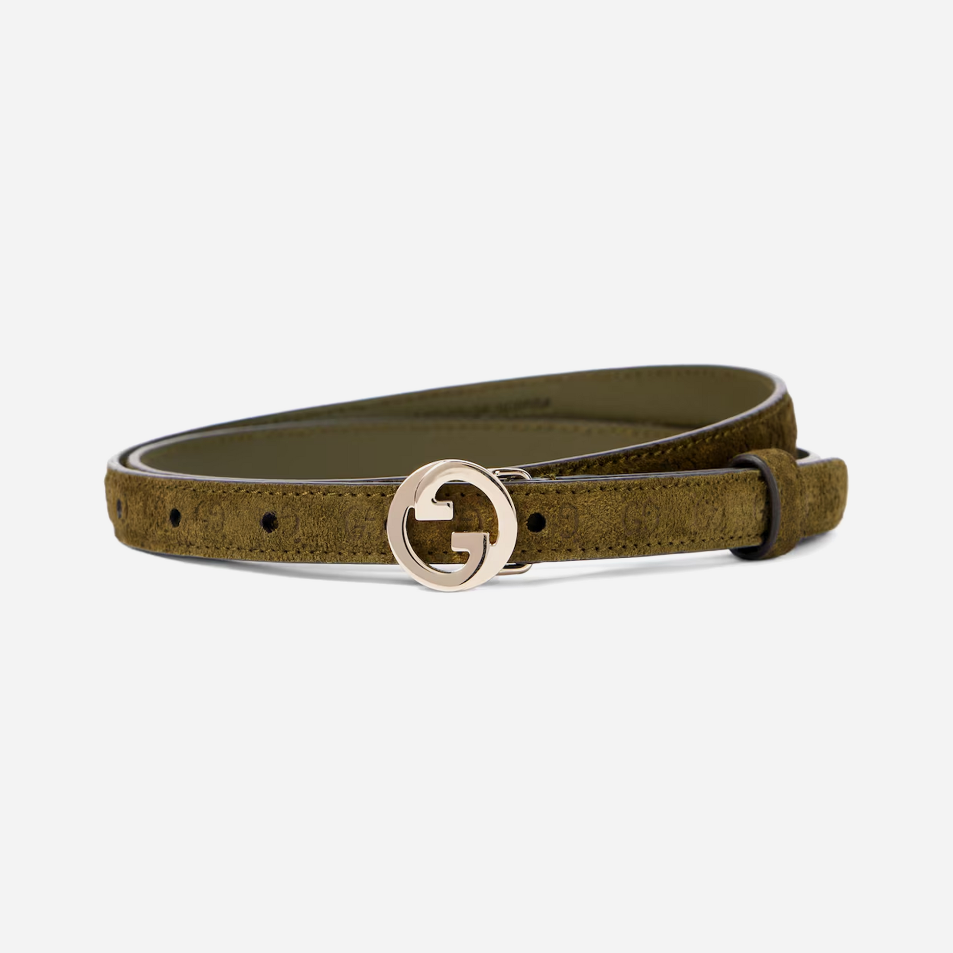 Gucci Blondie Thin Suede Belt
