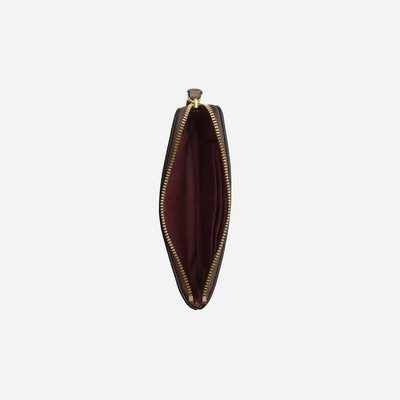 COACH Corner Zip Wristlet Gold/Dark Stone