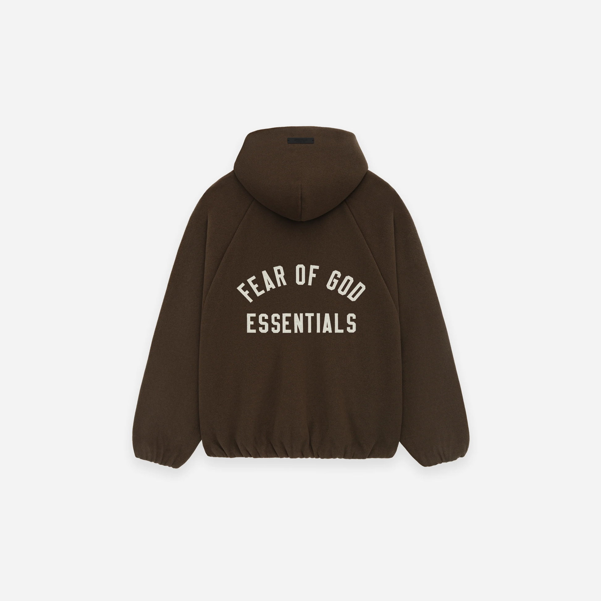 Fear Of God Essentials SS25 Brushed Hooded Bomber Brown