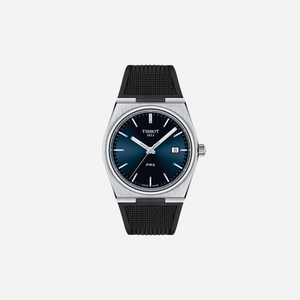 Tissot PRX Blue Dial 40mm Stainless Steel Quartz Watch with Rubber Strap