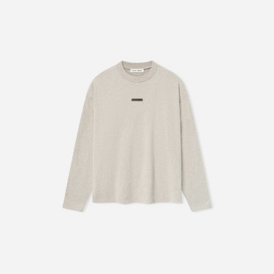 Fear Of God Essentials SS25 Classic Long Sleeve Tee- Heather Stone