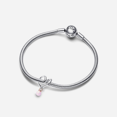 Pandora Two-tone Wrapped Heart Charm Sterling silver