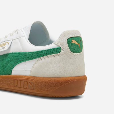 Puma Palermo Lth Unisex Sneakers White-Vapor Gray Archive Green