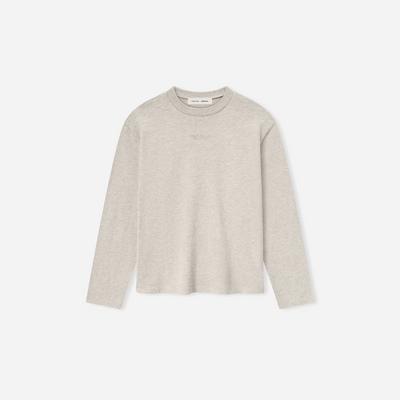 Fear Of God Essentials SS25 Womens Classic Long Sleeve Tee- Heather Stone
