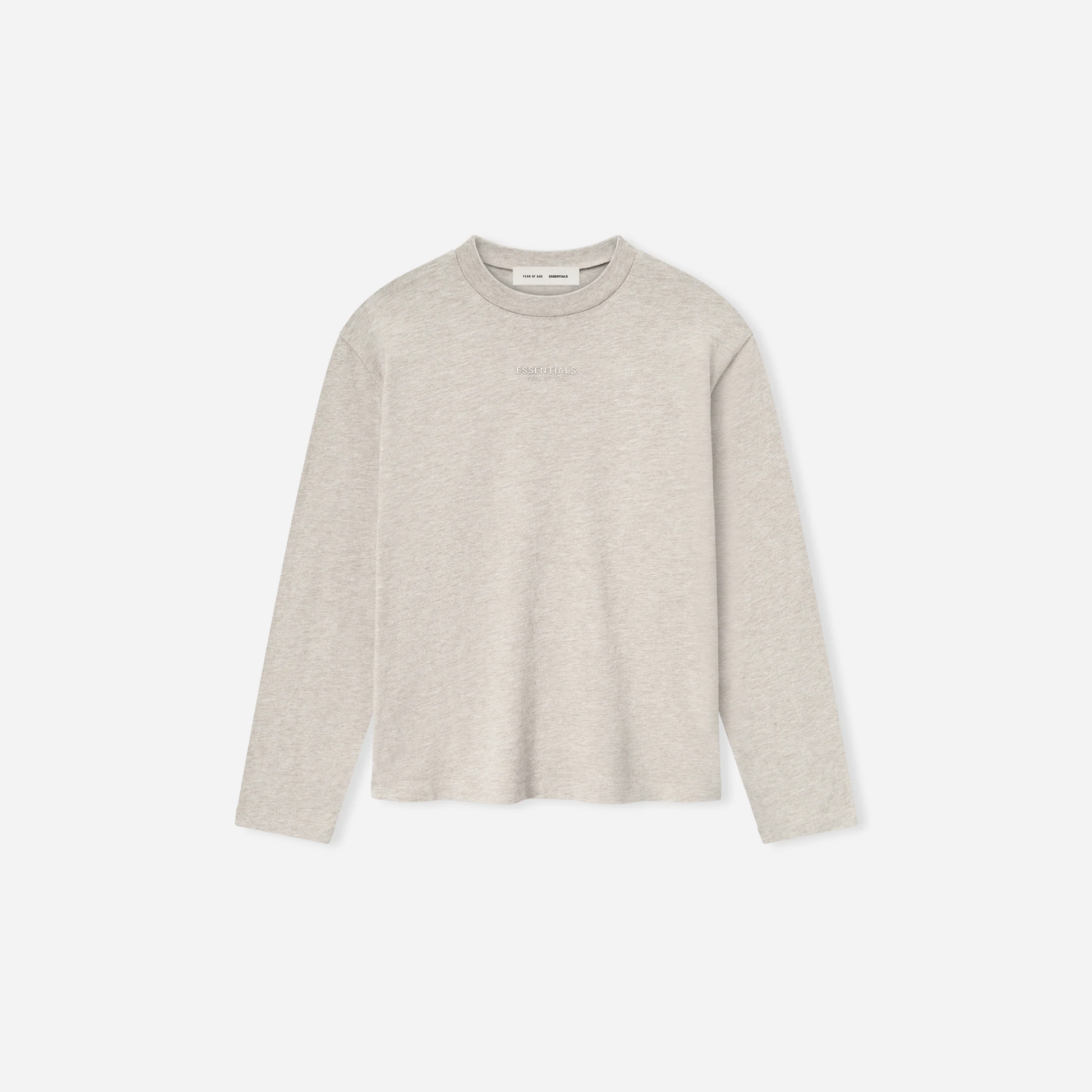 Fear Of God Essentials SS25 Womens Classic Long Sleeve Tee- Heather Stone