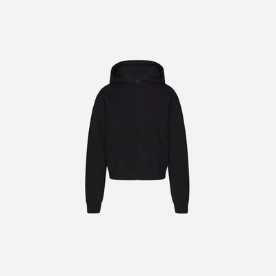 Skims Classic Zip Up Hoodie Cotton Fleece