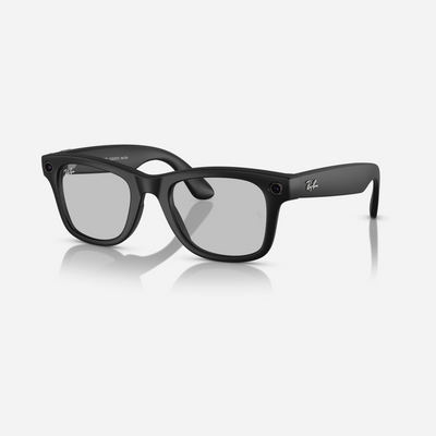 Ray-Ban Meta Wayfarer Matte Black Graphite Clear-Graphite Green Transition Lens