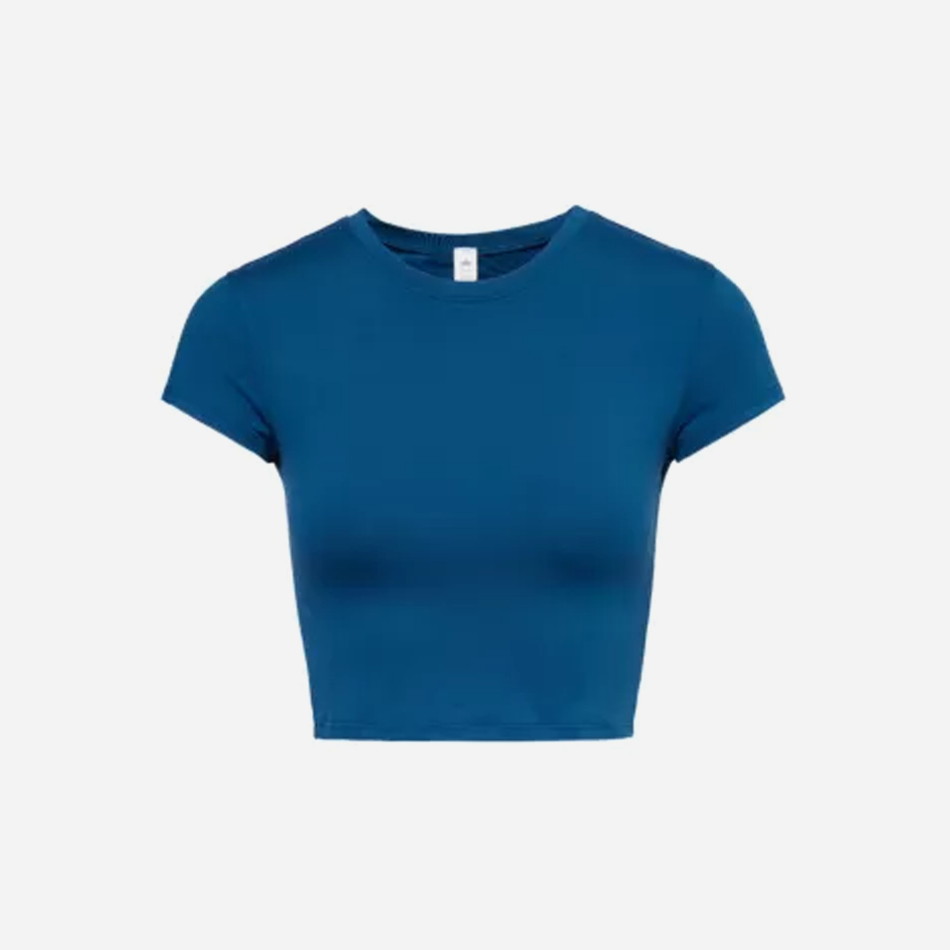 Alo Yoga Alosoft Finesse Round-Neck Stretch-Woven T-Shirt
