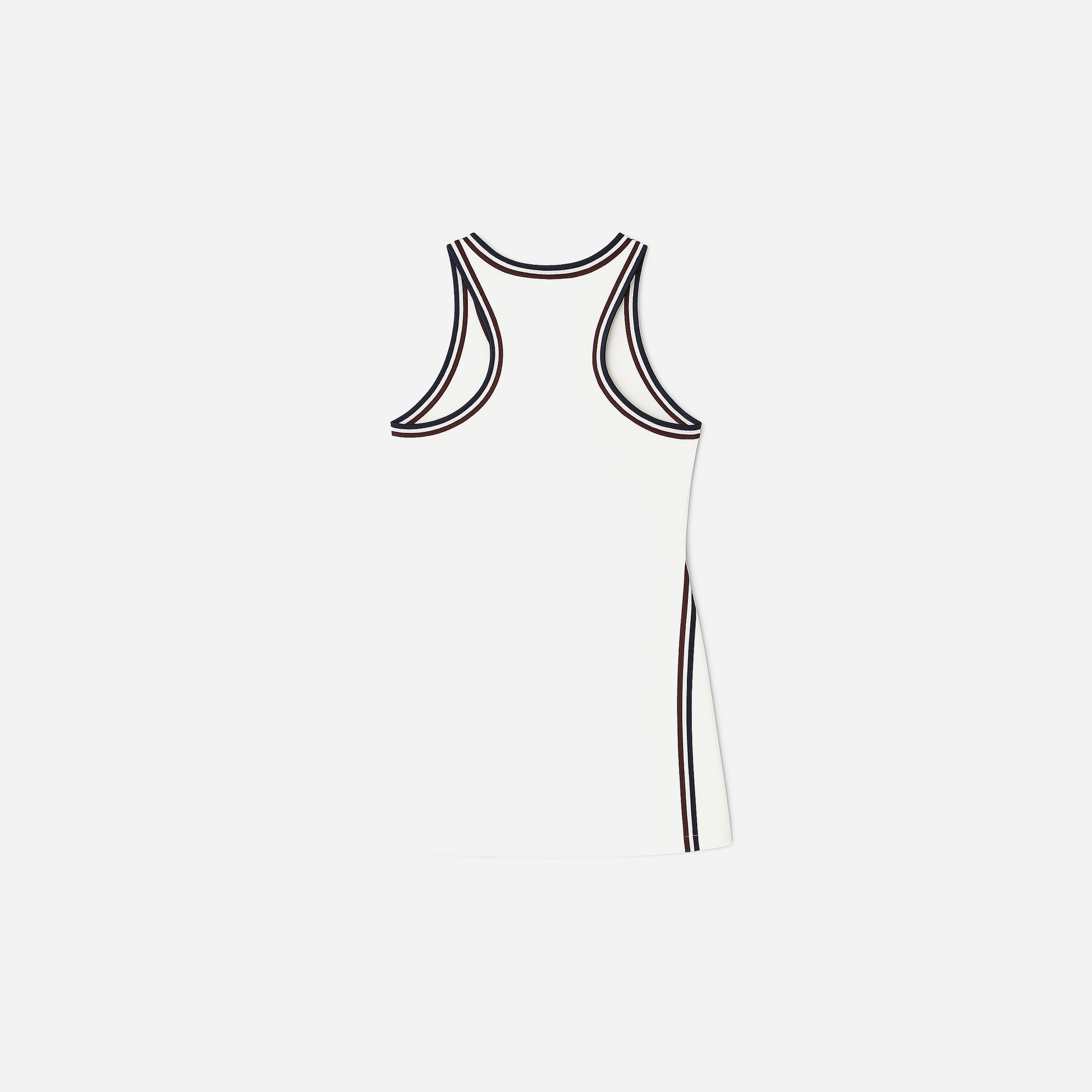 Tory Burch Performance Jersey Side - Slit Tennis Dress Snow White Tory Navy