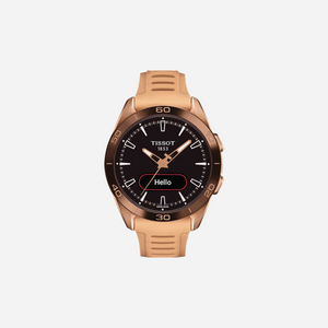 Tissot T-Touch Connect Sport Black Dial 43.75mm Nude Silicone Strap Watch