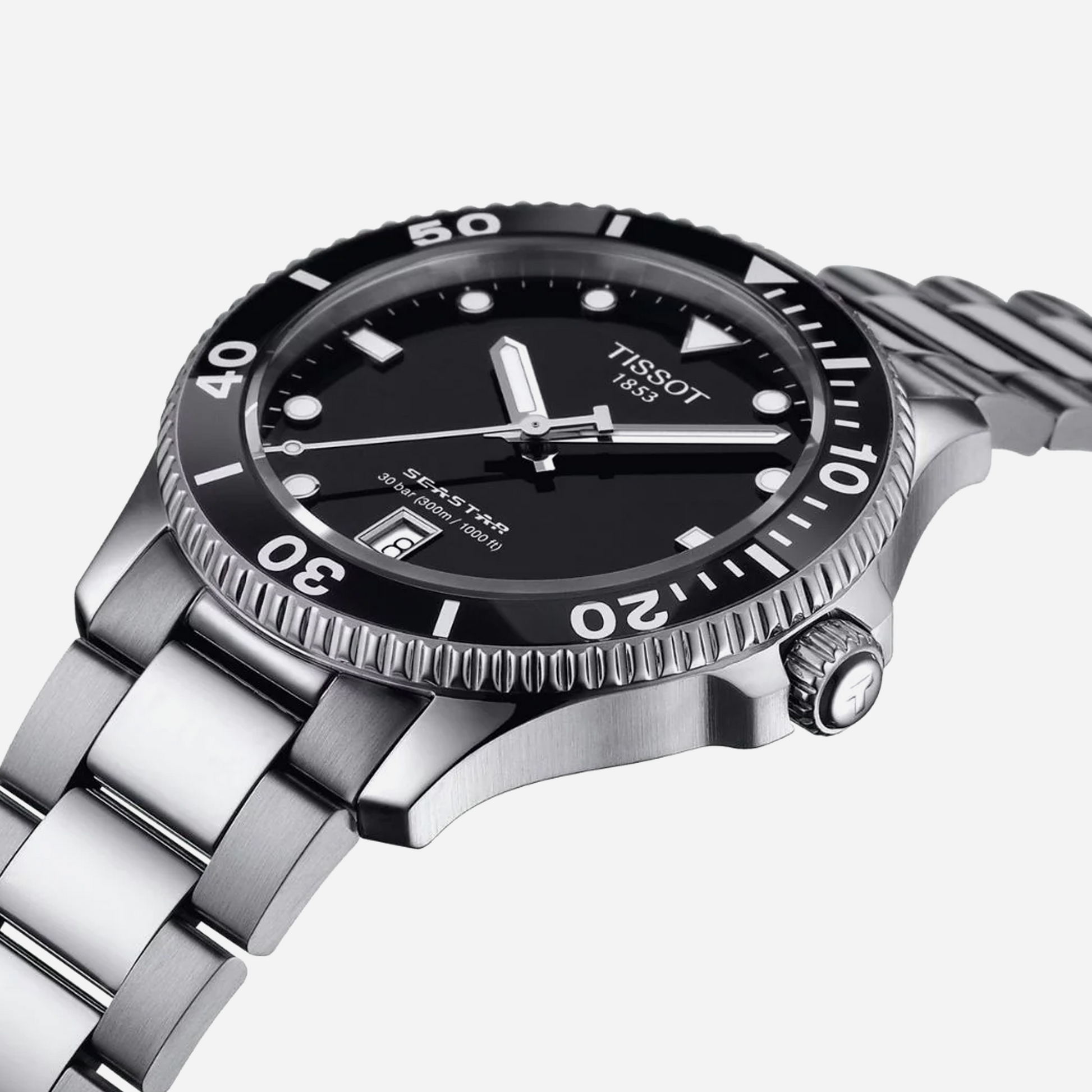 Tissot Seastar 1000 Quartz Black Dial 40mm
