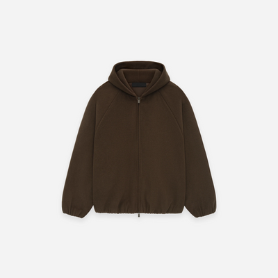 Fear Of God Essentials SS25 Brushed Hooded Bomber Brown