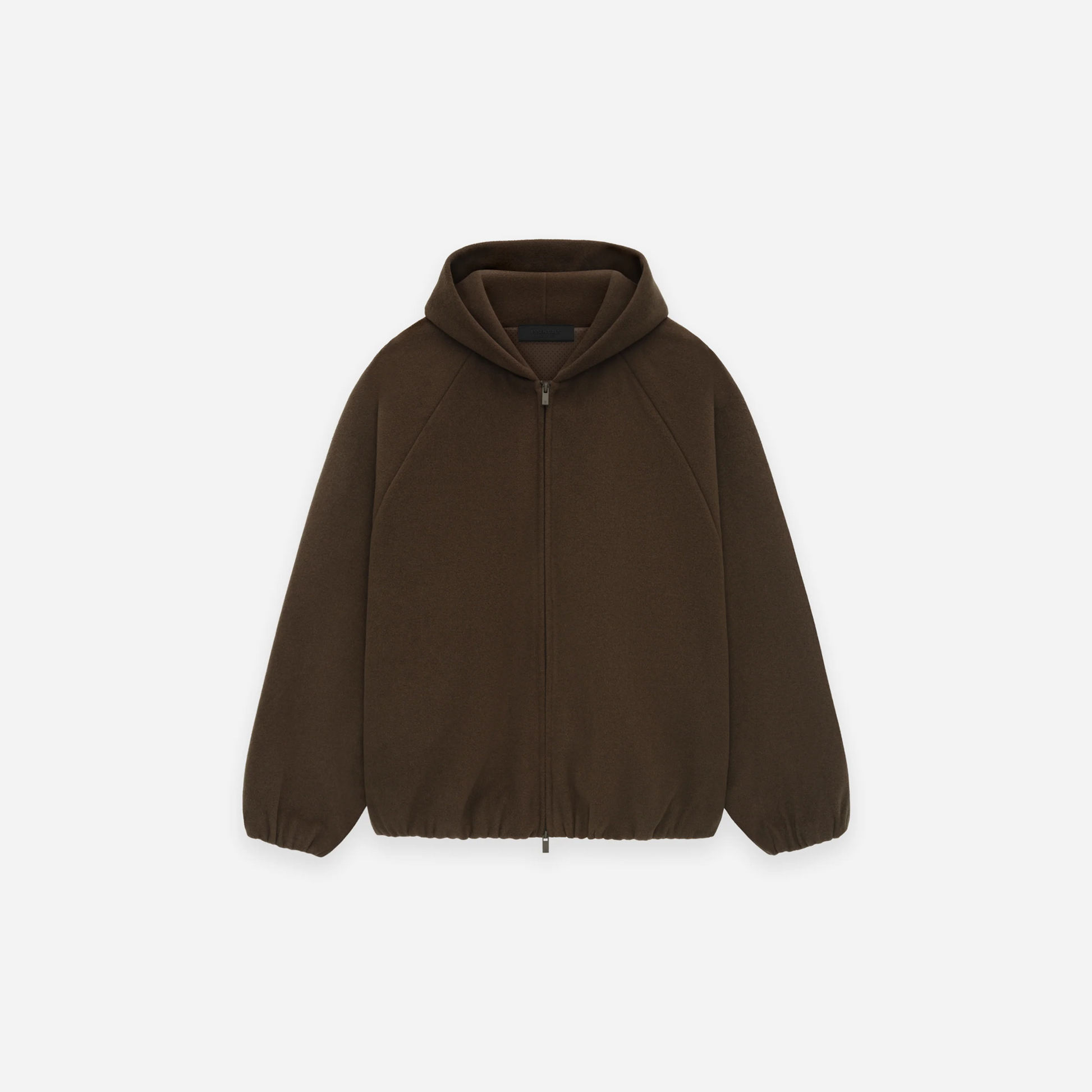 Fear Of God Essentials SS25 Brushed Hooded Bomber Brown