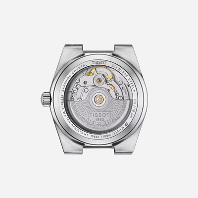 Tissot PRX Powermatic 80 Grey Dial 35mm Stainless Steel Steel & 18K Gold Bezel Automatic Watch