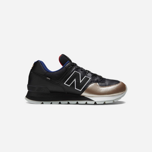 New Balance 574 Two-Tone Black Sneakers
