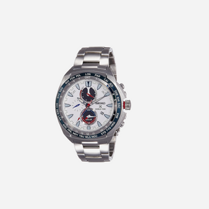 Seiko Prospex White Chronograph Stainless Steel Watch Men's