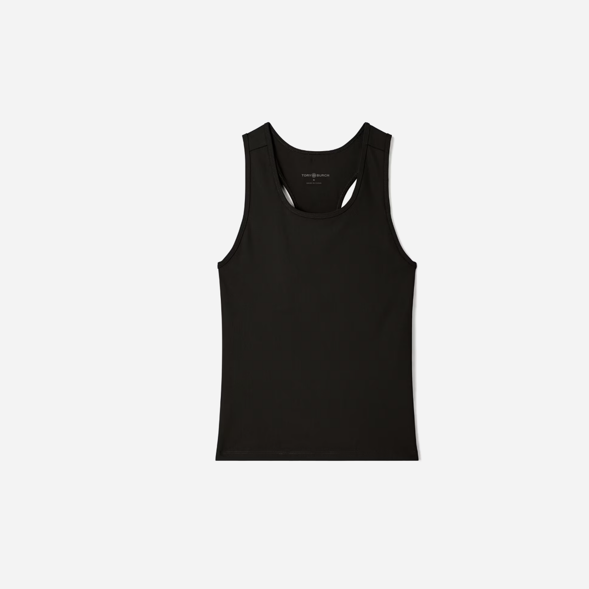 Tory Burch Performance Jersey Racerback Tennis Tank Black