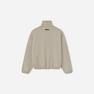 Fear Of God Essentials SS25 Modern Fleece Track Jacket With Piping- Timber Cloud White