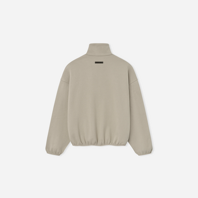 Fear Of God Essentials SS25 Modern Fleece Track Jacket With Piping- Timber Cloud White