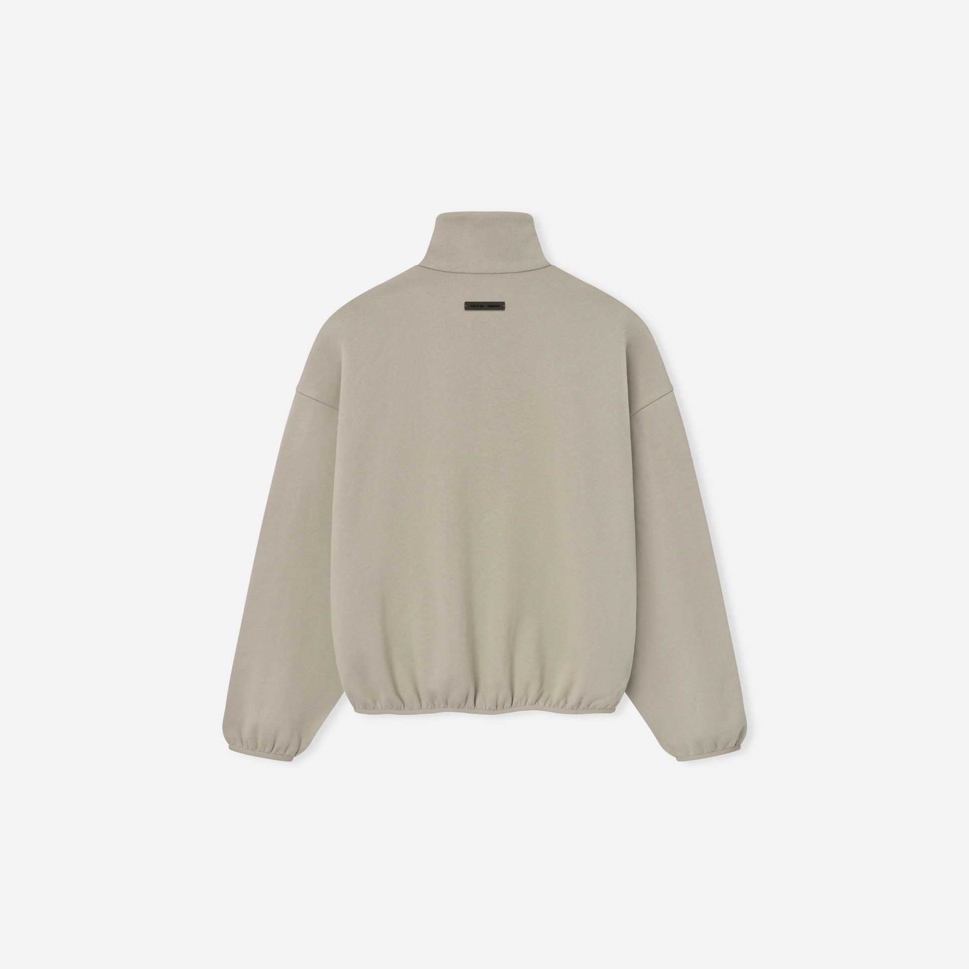 Fear Of God Essentials SS25 Modern Fleece Track Jacket With Piping- Timber Cloud White