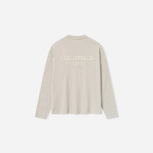 Fear Of God Essentials SS25 Classic Long Sleeve Tee- Heather Stone