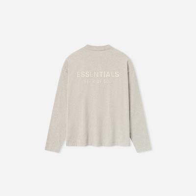 Fear Of God Essentials SS25 Classic Long Sleeve Tee- Heather Stone
