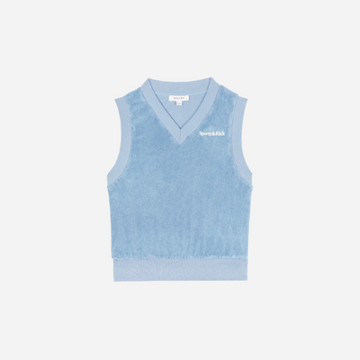 Sporty&Rich SRC Terry Vest - Sky Blue/White