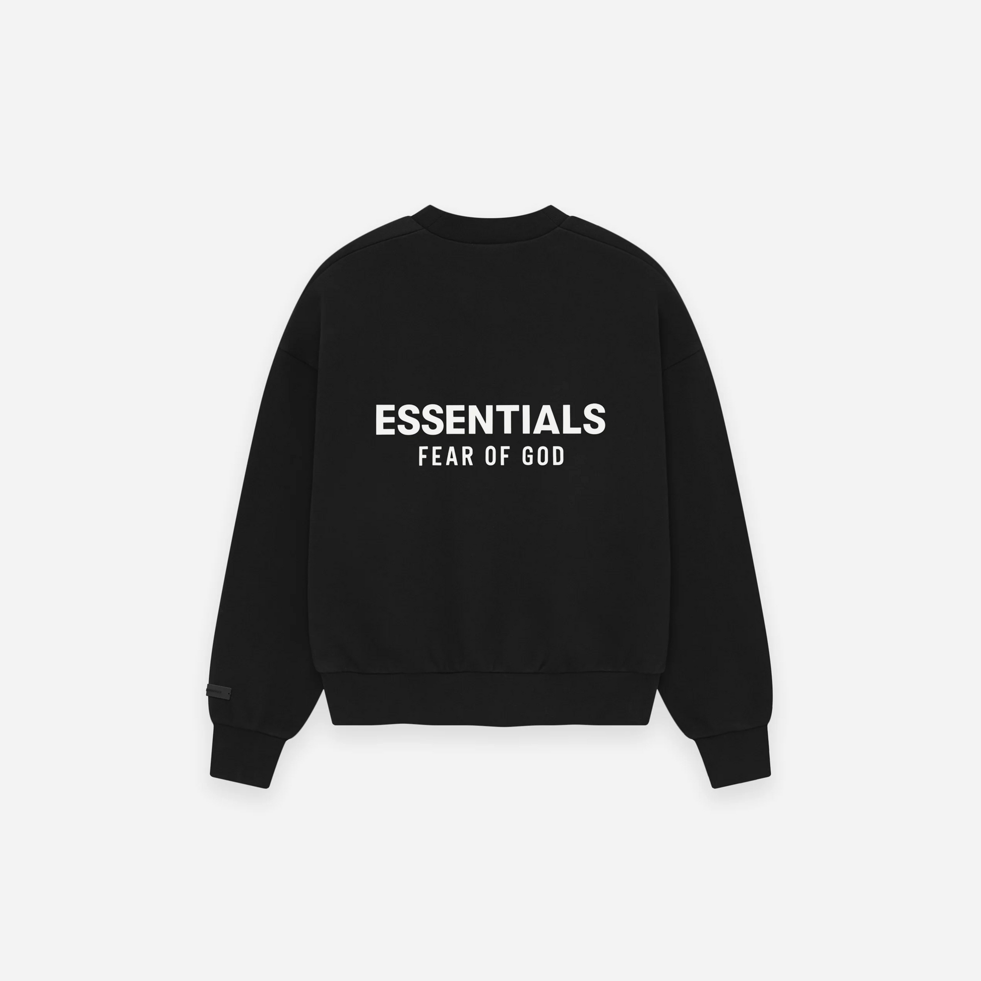 Fear Of God Essentials SS25 Classic Crewneck Sweatshirt - Jet Black