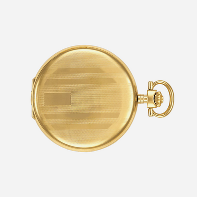 Tissot Savonnette White Dial 48.5mm Yellow Gold PVD Stainless Steel Pocket Watch
