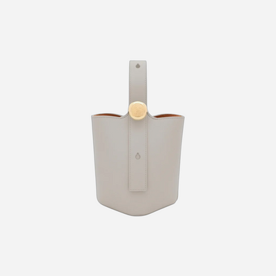 Loewe Mini Pebble Bucket Bag Shell Grey
