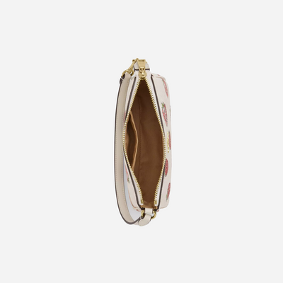 COACH Nolita 19 With Strawberry Print Gold/Chalk Multi