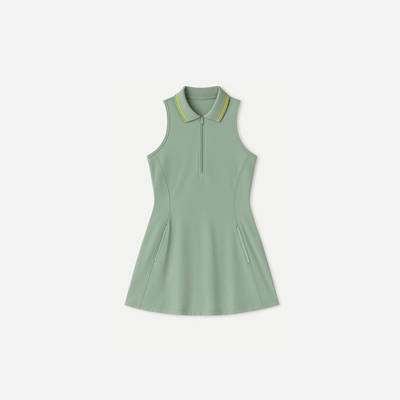 Wilson All Court Unlined Tennis Dress Aqua Grey