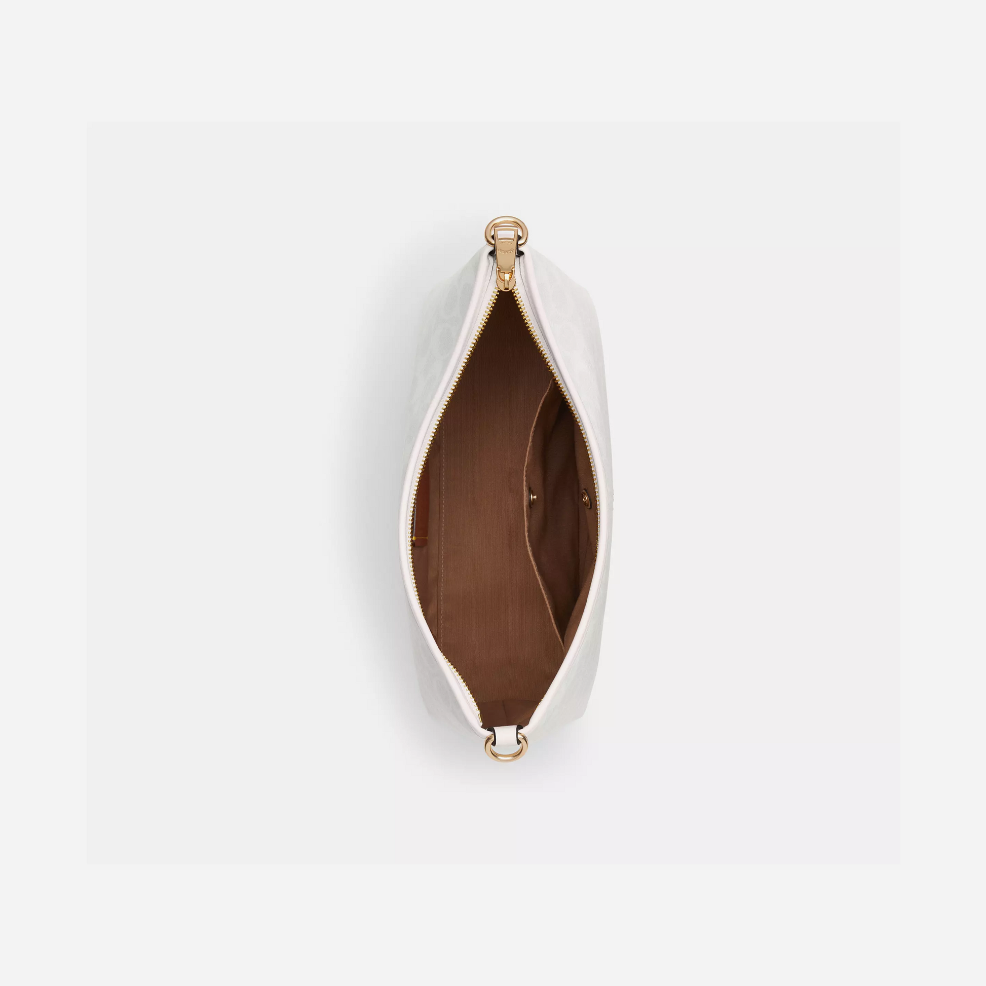 COACH Laurel Shoulder Bag In Signature Canvas Gold/White/Chalk