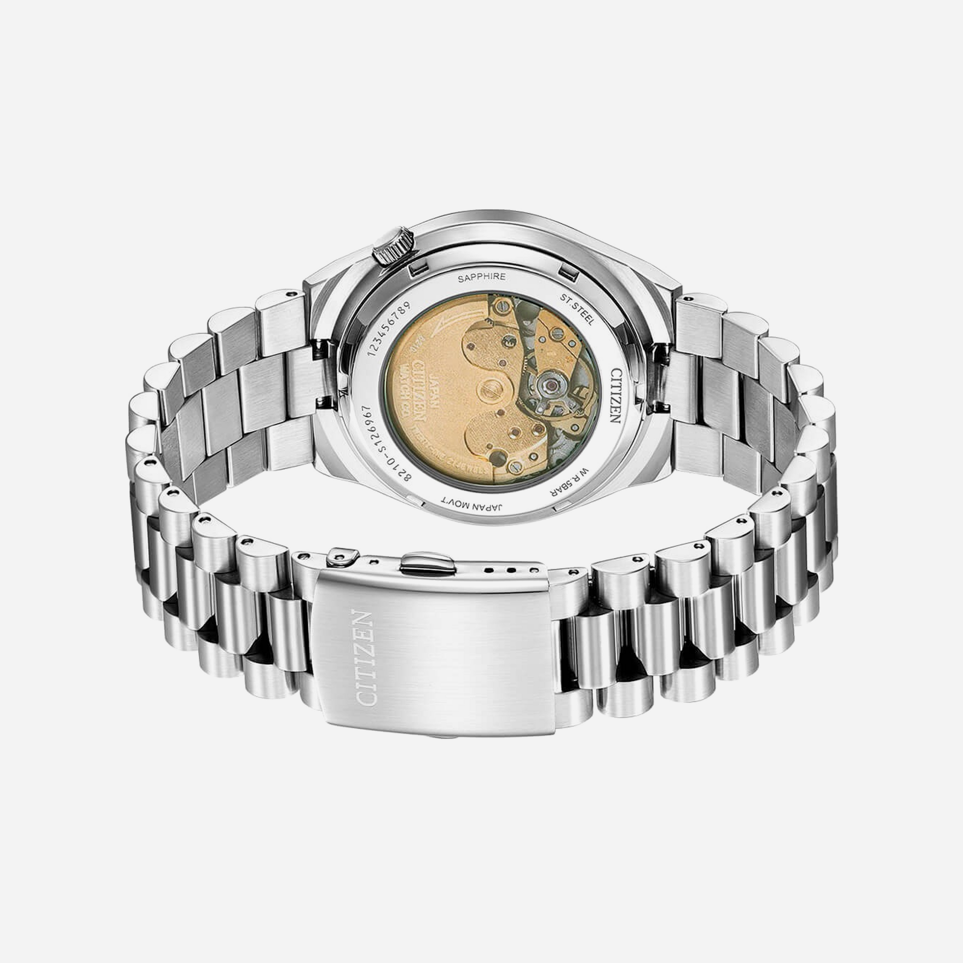 Citizen Automatic Gents Watch Orange Dial