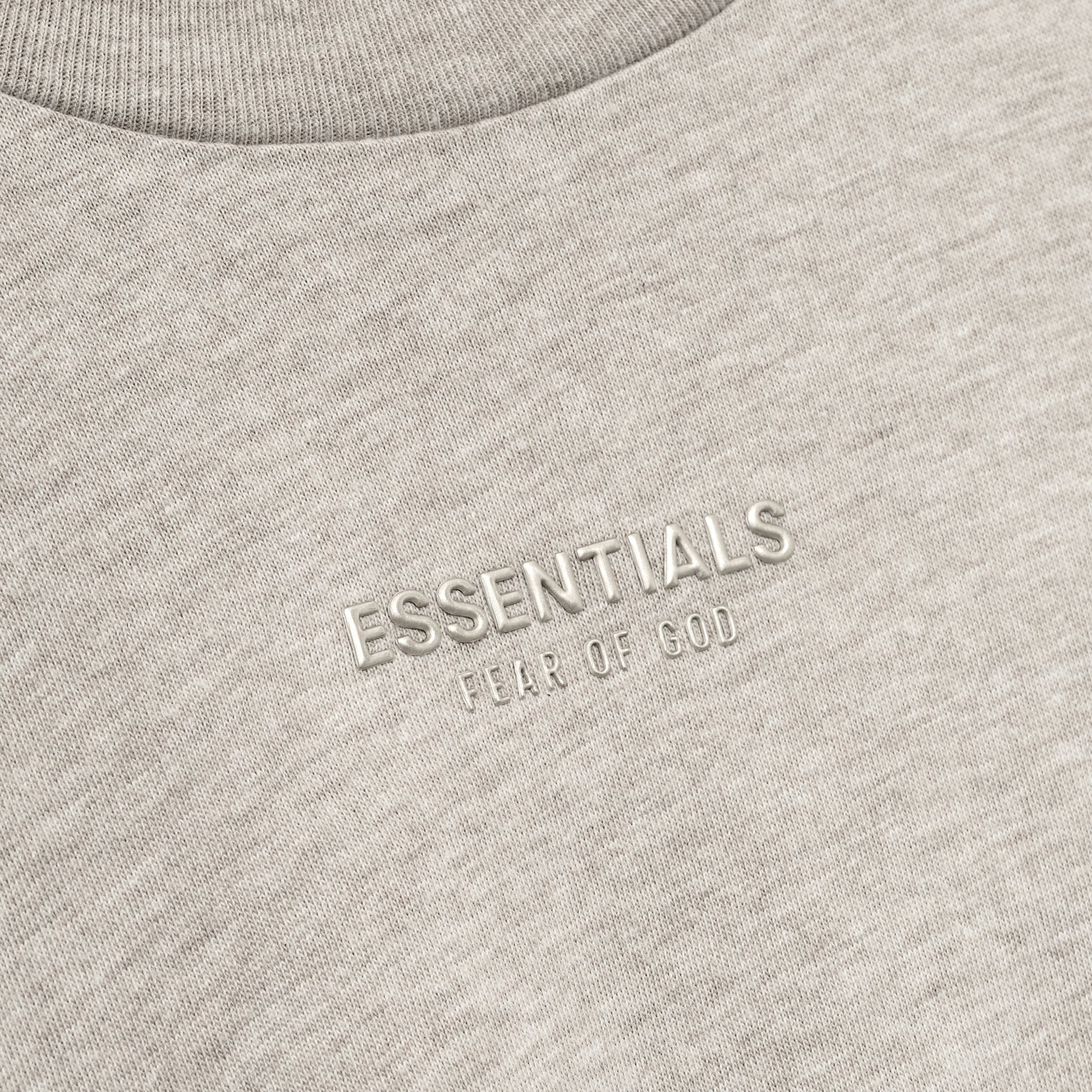 Fear Of God Essentials SS25 Womens Classic Long Sleeve Tee- Heather Stone