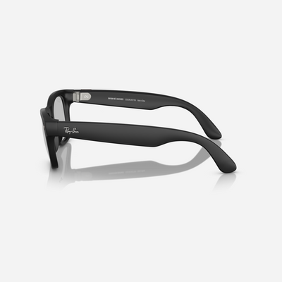 Ray-Ban Meta Wayfarer Large Matte Black Clear-Graphite Green Transition Lens