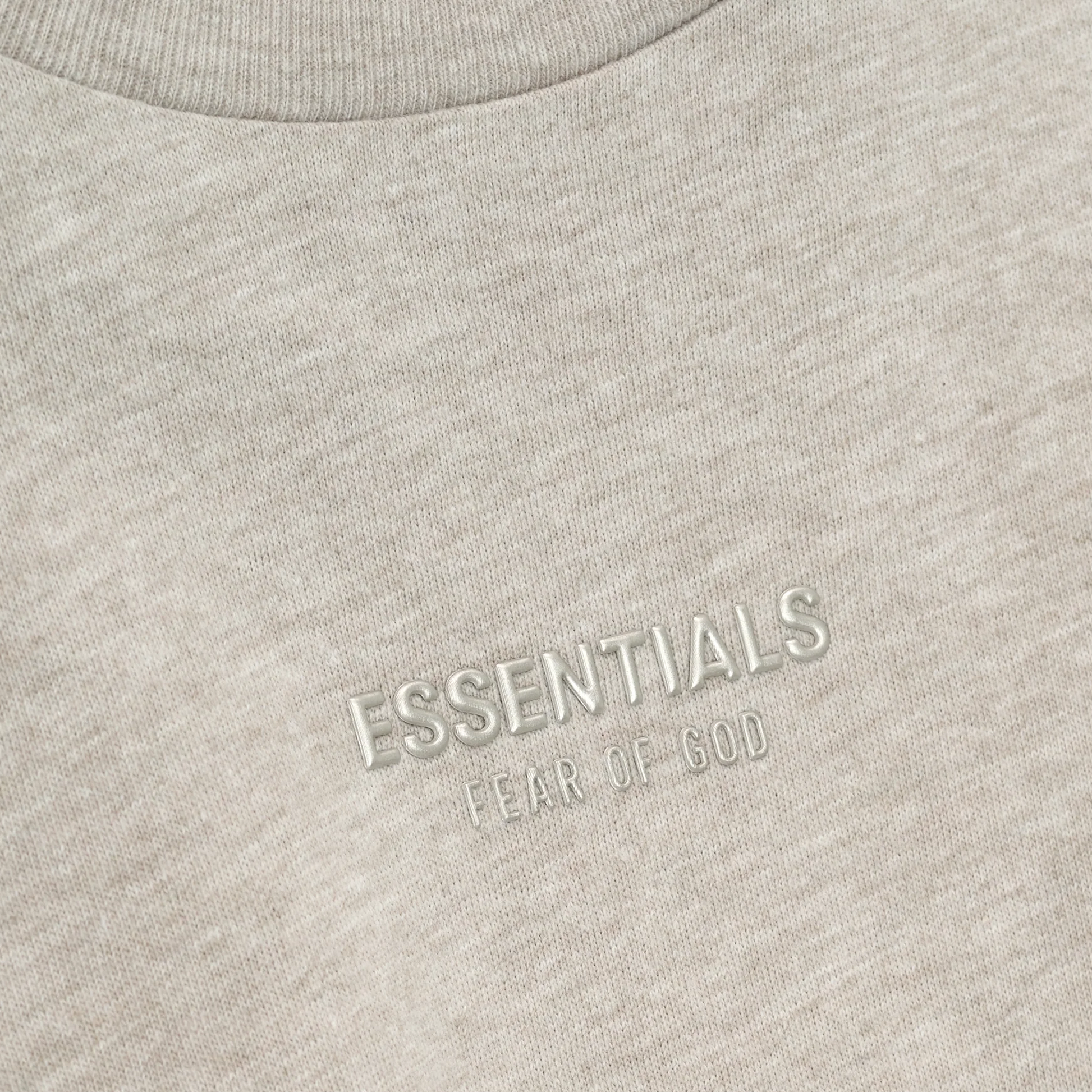 Fear Of God Essentials SS25 Womens Classic Tee- Heather Stone