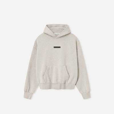 Fear Of God Essentials SS25 Classic Fleece Hoodie - Heather Stone