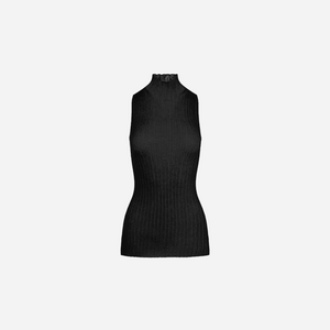 SKIMS Sheer Knit Mock Neck Tunic Onyx