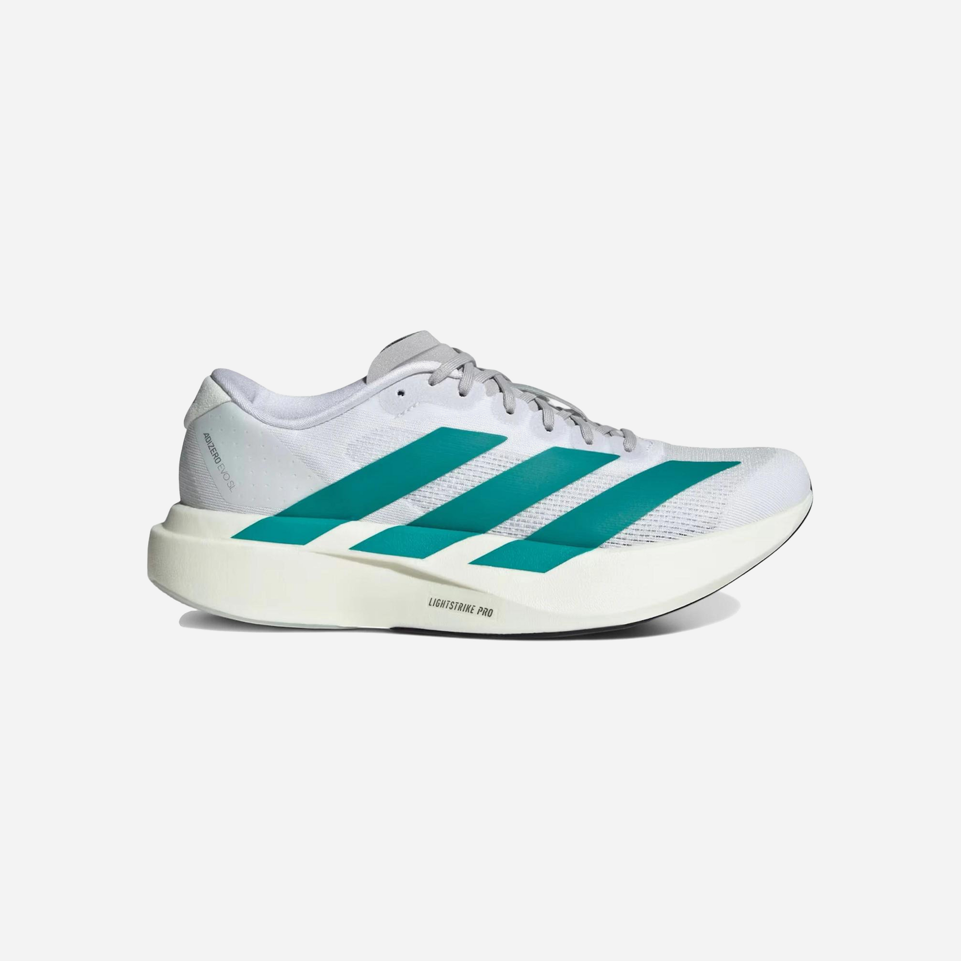 Adidas Adizero EVO SL Shoes Cloud White / Pure Teal / Grey Two