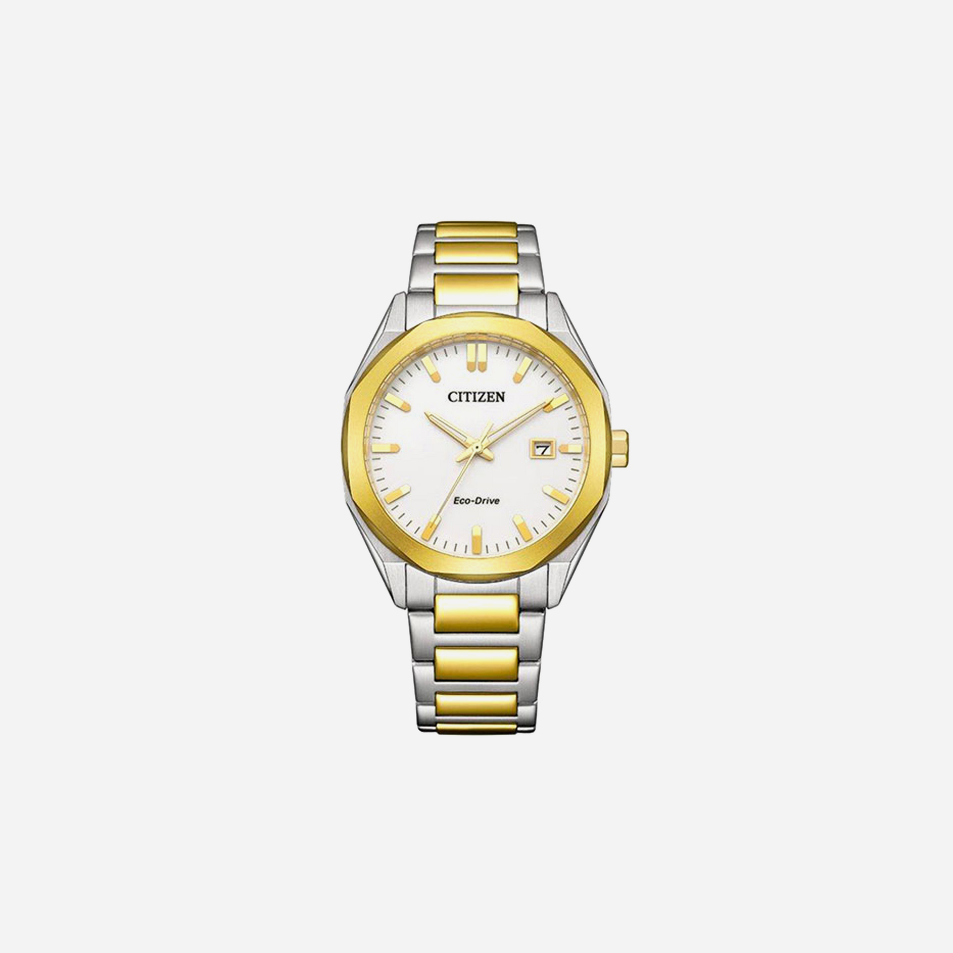 Citizen Eco-Drive Gents Watch White Dial