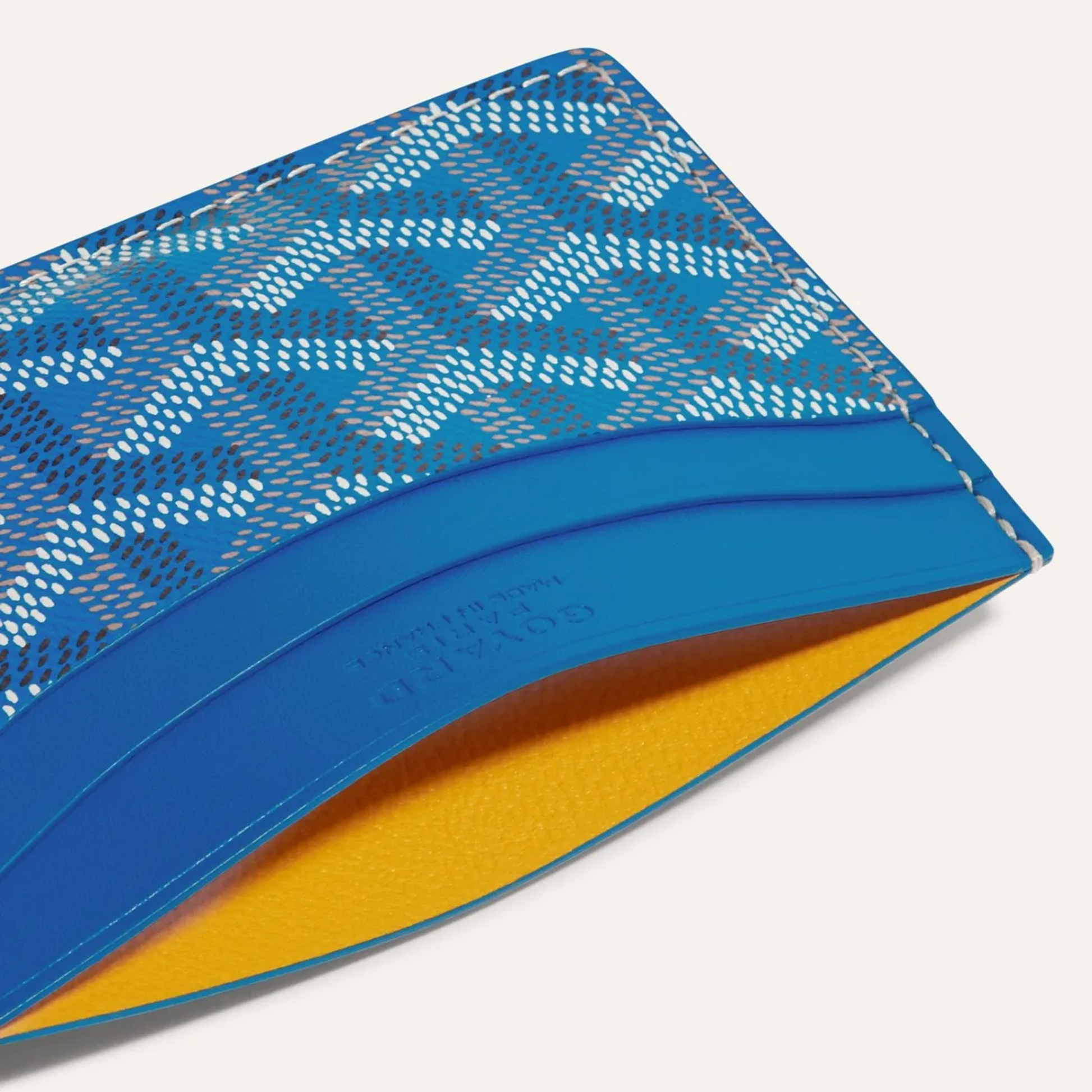 Goyard Saint-Sulpice Card Wallet Sky Blue