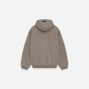 Fear Of God Essentials SS25 Heavy Fleece Vintage Shrunken Hoodie Heather Grey