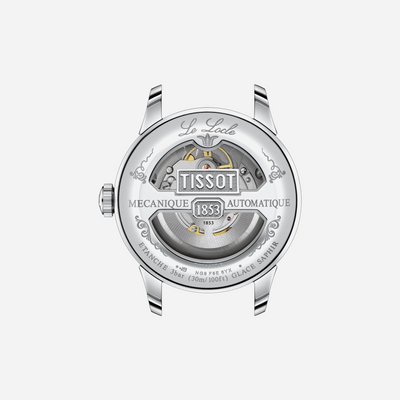 Tissot Le Locle Powermatic 80 Silver Dial Leather Strap 39.3mm
